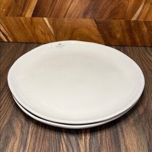Costa Nova White Stoneware Plates Set of 2
